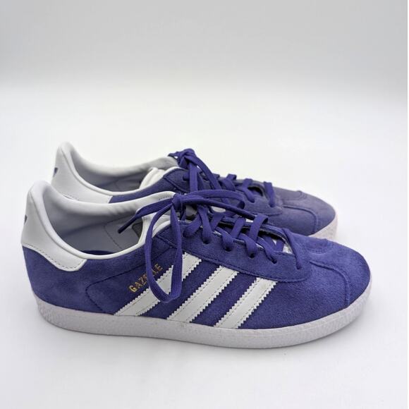 Adidas Gazelle Sneaker Shoes Youth Energy Ink Purple White Size US5 EU37 1/3 - Picture 3 of 13